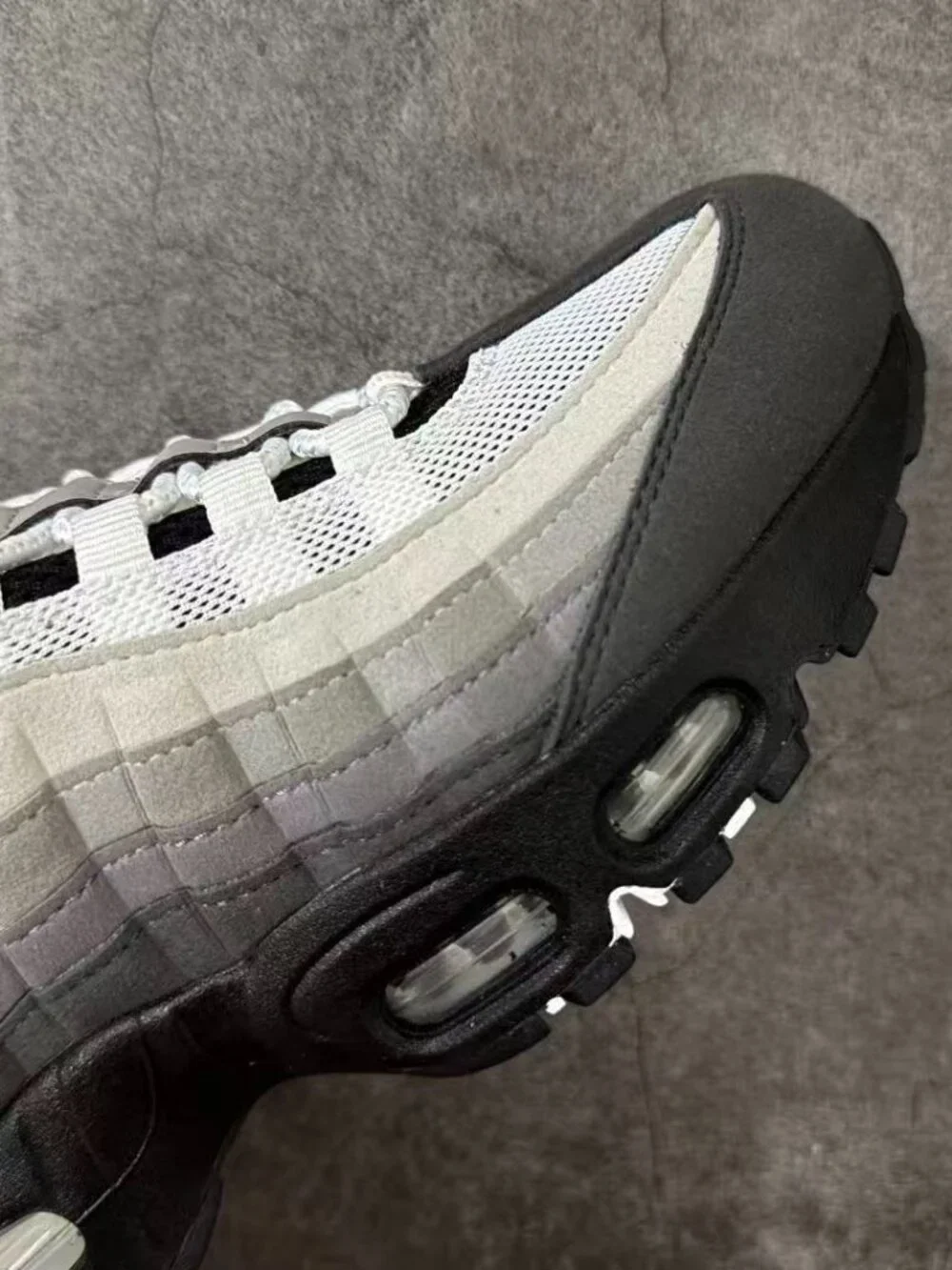 Air Cushion Running Sneakers Grey/Volt. Athletic sneakers featuring visible air